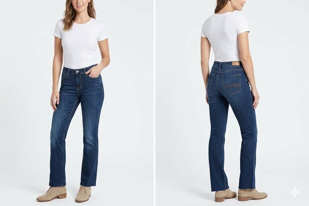 Levi's Denizen Modern Boot Cut Mid Rise Women's Jeans - 29W x 29L - Blue